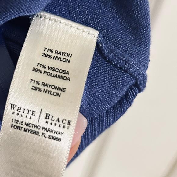 White House Black Market Purple Button Down Sweater - Picture 4 of 4